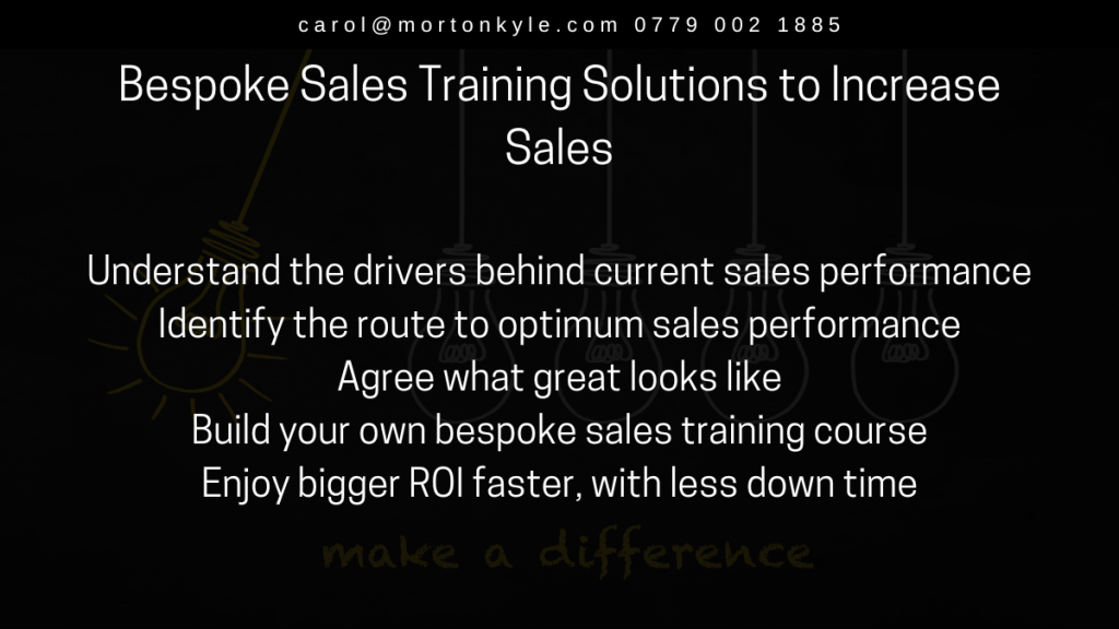 Bespoke B2B sales training courses from Morton Kyle | B2B sales course