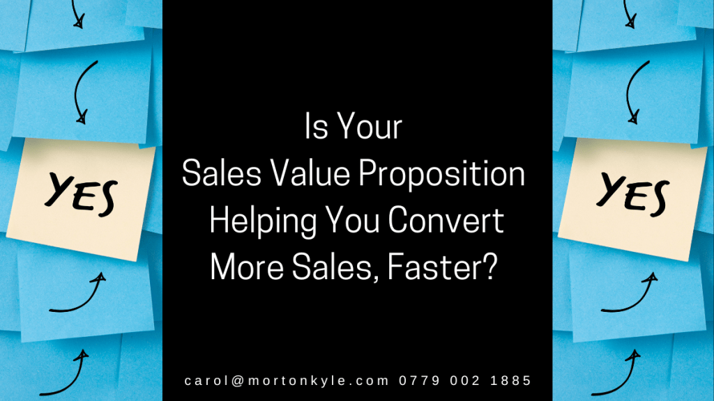 Sales Value Proposition - make it so good your competitors cease to exist